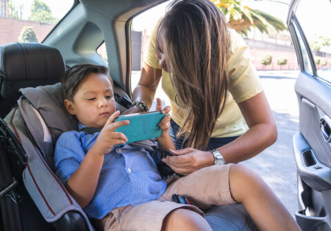 is it ok to let my child use my phone