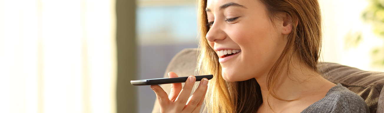 Girl using generative AI on smartphone