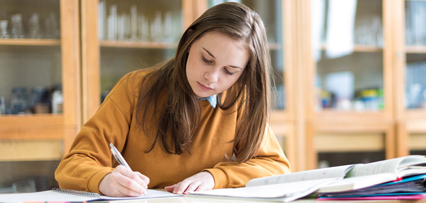 Young girl using tablet
