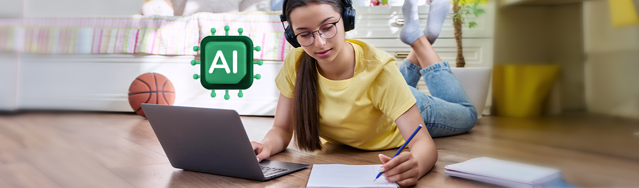 kids using AI for homework