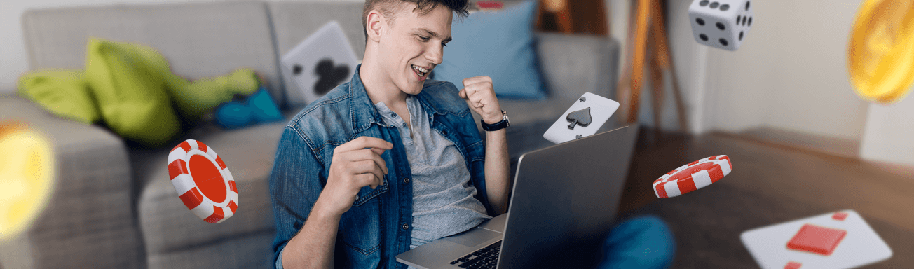 teenage boy gambling online