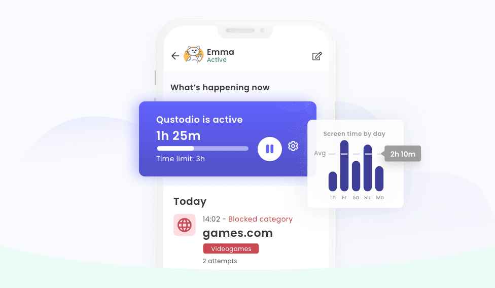 Sign up to Qustodio for free today 