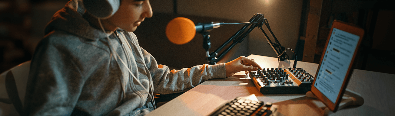 Child starting a YouTube channel